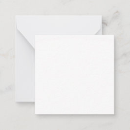 Pure witte vaste kleuren notitiekaartje