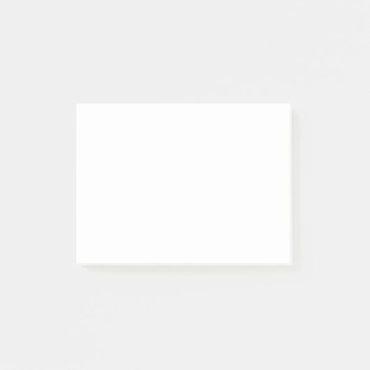Pure witte vaste kleuren post-it® notes (Voorkant)