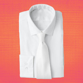 Pure witte vaste kleuren stropdas