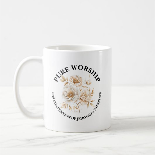 Pure Worship 2025 Convention JW Gift Ideas Koffiemok (Links)
