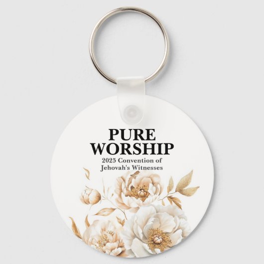 Pure Worship 2025 Convention JW Gifts Sleutelhange Sleutelhanger (Voorkant)