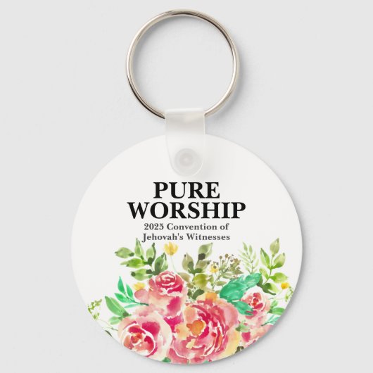 Pure Worship 2025 Convention JW Gifts Sleutelhange Sleutelhanger (Voorkant)