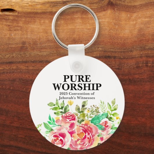 Pure Worship 2025 Convention JW Gifts Sleutelhange Sleutelhanger (Voorkant)