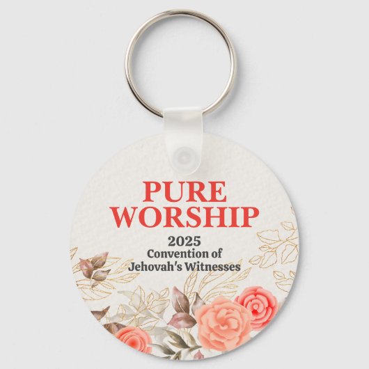 Pure Worship 2025 Convention JW Gifts Sleutelhanger (Voorkant)