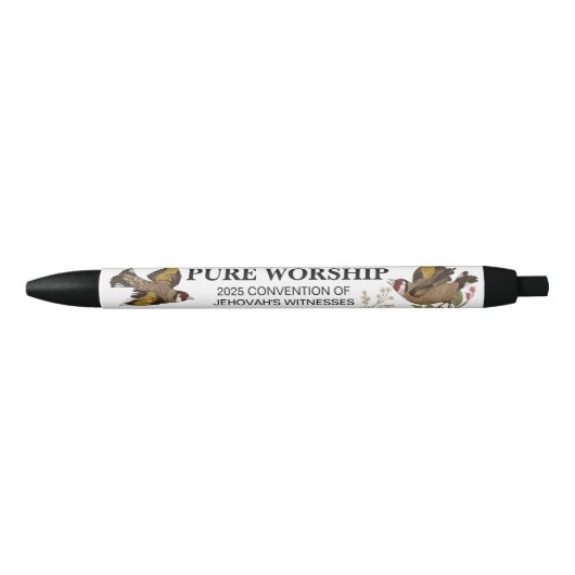 Pure Worship 2025 Convention JW Gifts Zwarte Inkt Pen (Voorkant)