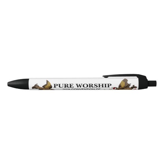 Pure Worship 2025 Convention JW Gifts Zwarte Inkt Pen (Bovenkant)