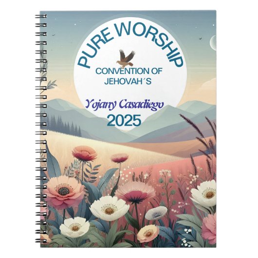 Pure Worship 2025 Convention Of Jehovah's Notitieboek (Voorkant)