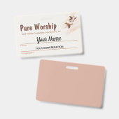 Pure Worship 2025 Special Convention | JW-naam Badge (Voor- en achterkant)
