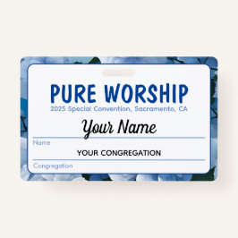 Pure Worship 2025 Special Convention | JW-naam Badge