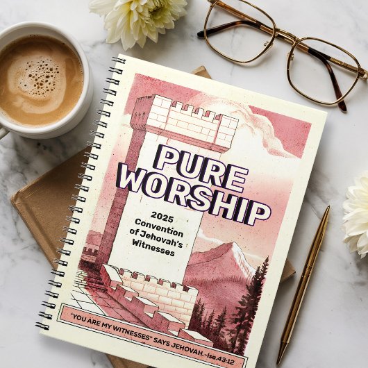 Pure Worship Convention 2025 JW Custom Gift Spiral Notitieboek