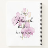 Pure Worship Convention 2-zijdig Notitieboek met o (Achterkant)