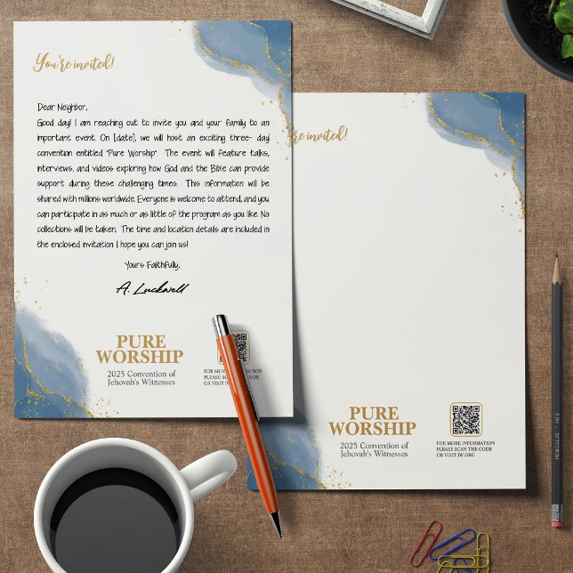 Pure Worship JW 2025 Custom Letter Writing Briefhoofd (Creator heeft geüpload)