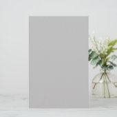 Pure zilveren effen kleur briefpapier (Staand voorkant)