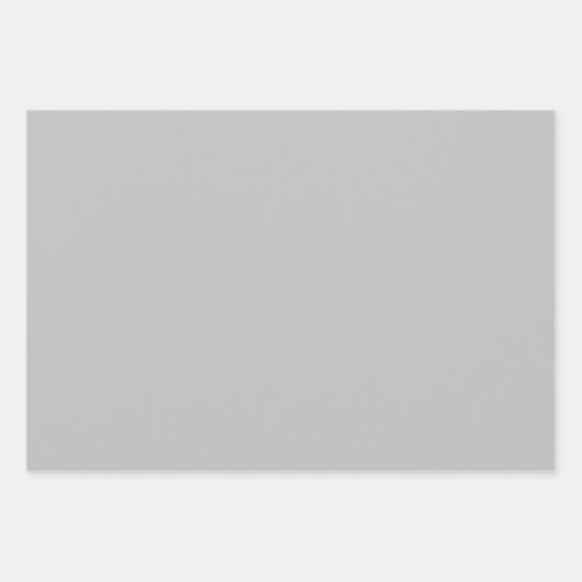Pure zilveren effen kleur inpakpapier vel (Voorkant 2)