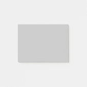 Pure zilveren effen kleur post-it® notes (Voorkant)