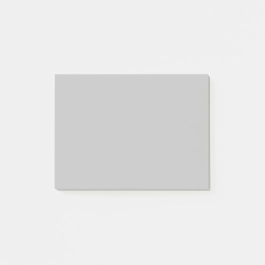 Pure zilveren effen kleur post-it® notes (Voorkant)