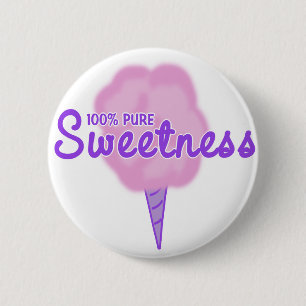 Pure zoetheid ronde button 5,7 cm