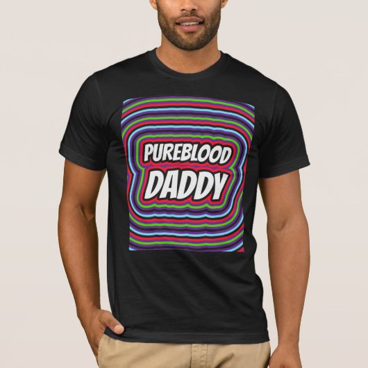 PUREBLOED DAD DADDY MANNEN T-SHIRTS T - SHIRTS (Voorkant)