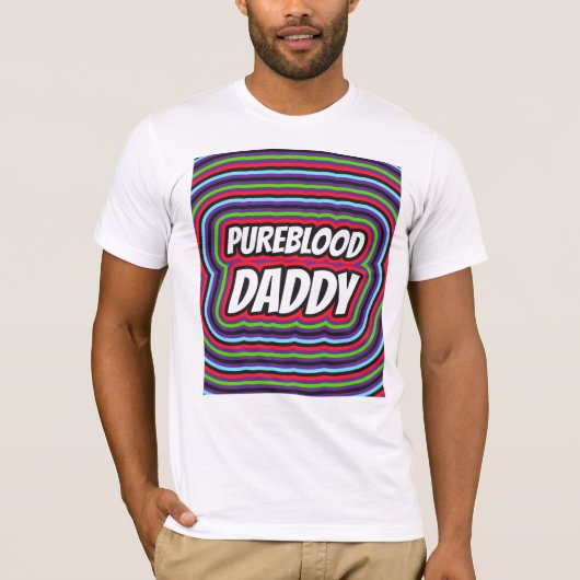 PUREBLOED DAD DADDY MANNEN T-SHIRTS T - SHIRTS (Voorkant)