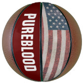 PUREBLOED PATRIOTISCHE baskobels Basketbal (Verticaal)