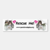 Purebreds Plus Rescue Me Bumpersticker (Voorkant)
