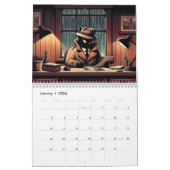 Pureffect Pawsome: een kat-tastische Cartoon kalen Kalender (Jan 2026)