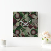 PureKleur 2 Vierkante Klok (Huis)