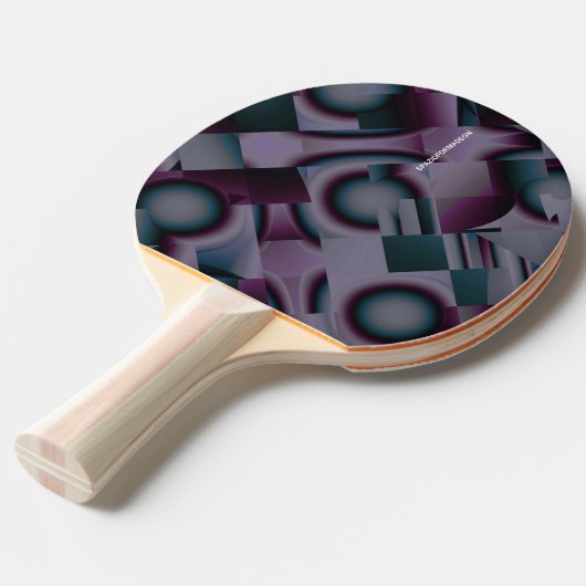 PureKleur Tafeltennisbatje (Achterkant Gekanteld)