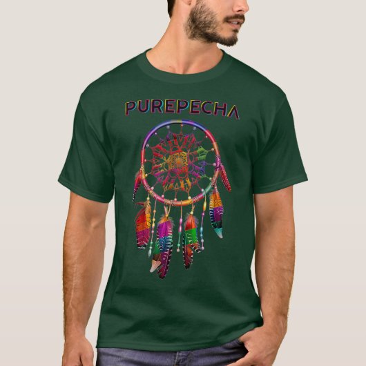 Purepecha Native Mexican Indian Colorful Tribe T-shirt (Voorkant)