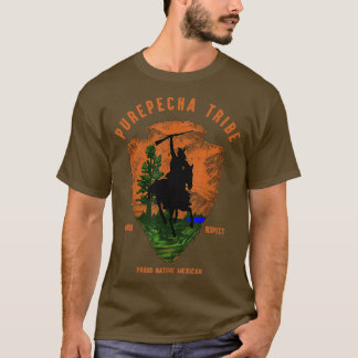 Purepecha Tribe Native Mexican Indian Proud Retro T-shirt