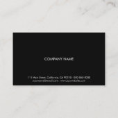 PurePro No8B Witte Monogram Visitekaartje (Achterkant)