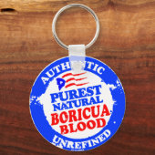 Purest Natural Boricua Blood Sleutelhanger (Voorkant)