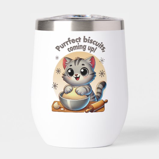 "Purfect biscuits, coming up" Kneading Cat (Voorkant)
