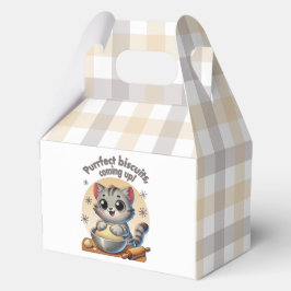 "Purfect biscuits, coming up" Kneading Cat Bedankdoosjes