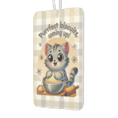 "Purfect biscuits, coming up" Kneading Cat Luchtverfrisser (Links)