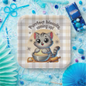 "Purfect biscuits, coming up" Kneading Cat Papieren Bordje (Feest)
