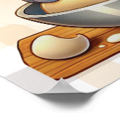 "Purfect biscuits, coming up" Kneading Cat Poster (Hoek)