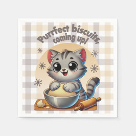 "Purfect biscuits, coming up" Kneading Cat Servet