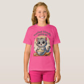"Purfect biscuits, coming up" Kneading Cat T-shirt (Voorkant volledig)