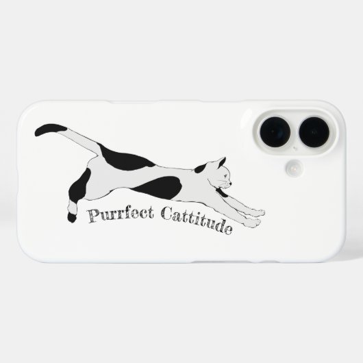 Purfect Cattitude Case-Mate iPhone Case (Achterkant (horizontaal))