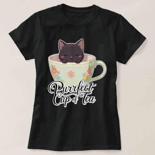 Purfect kopje thee t-shirt (Design voorkant)