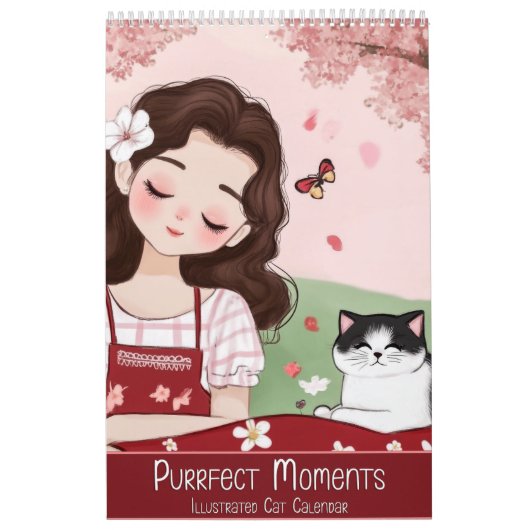 Purfect Moments: Geïllustreerde Kattenkalender Kalender (Hoes)