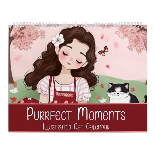 Purfect Moments: Geïllustreerde Kattenkalender Kalender (Hoes)