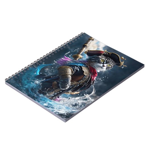 Purfect Pirates: grillige kattenpiraat Notitieboek (Linkerzijde)