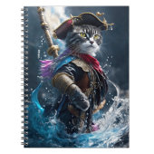 Purfect Pirates: grillige kattenpiraat Notitieboek (Voorkant)