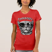 Purfect Steampunk Cat - Retro Art T-shirt (Voorkant)