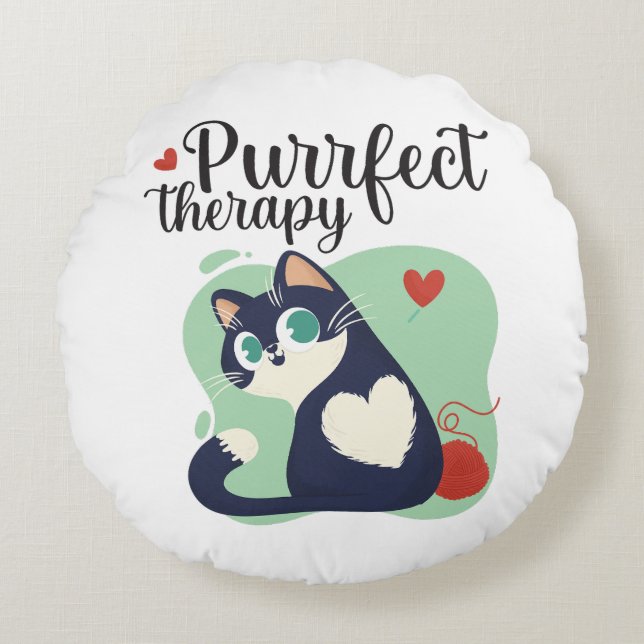Purfect-therapie Rond Kussen (Voorkant)
