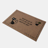 Purfect Welkom: Cat-thema deurmat (Schuin)