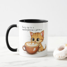 Purfectie in elke slok - Schattigee Cat Latte-Mok Mok
