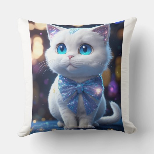 Purfectly Cozy – Schattige Cat Sierkussen (Achterkant)